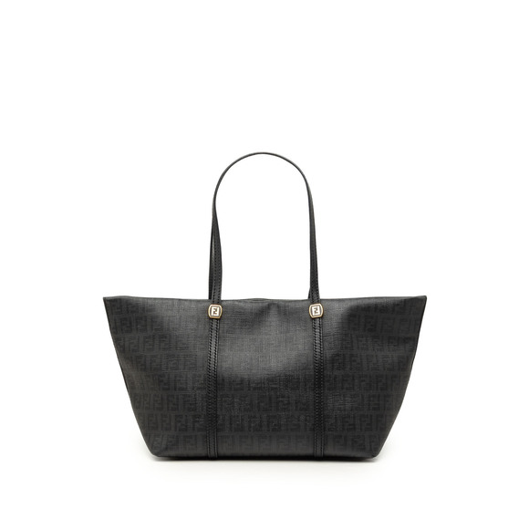 Fendi Handbags - Pre-Loved Fendi Zucchino Coated Canvas Tote